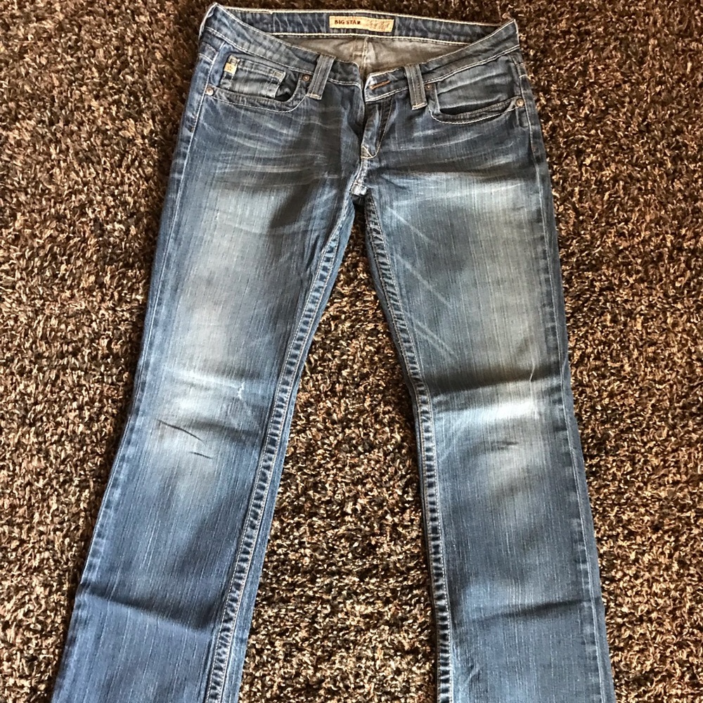 BIG STAR sweet boot cut ultra low rise jeans